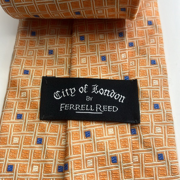 Ferrell Reed “City of London” Handsewn Silk Tie - Picture 2 of 7